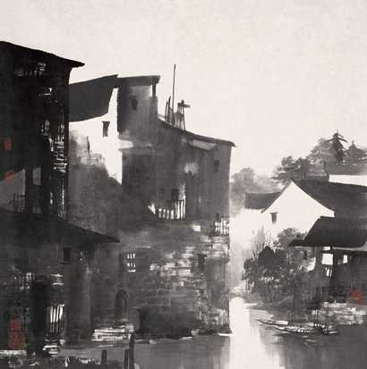 陈辉 1969年作 皖南印象 镜心